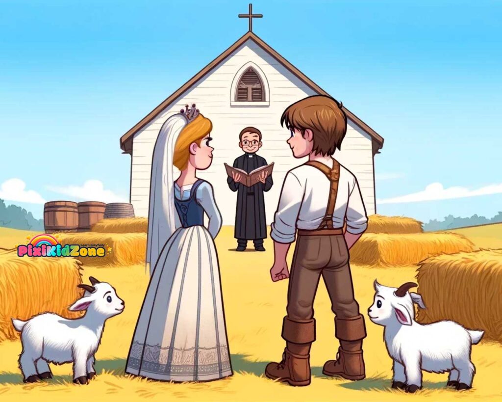 Princess Anna marries liam the goatherd - pixikidzone.com