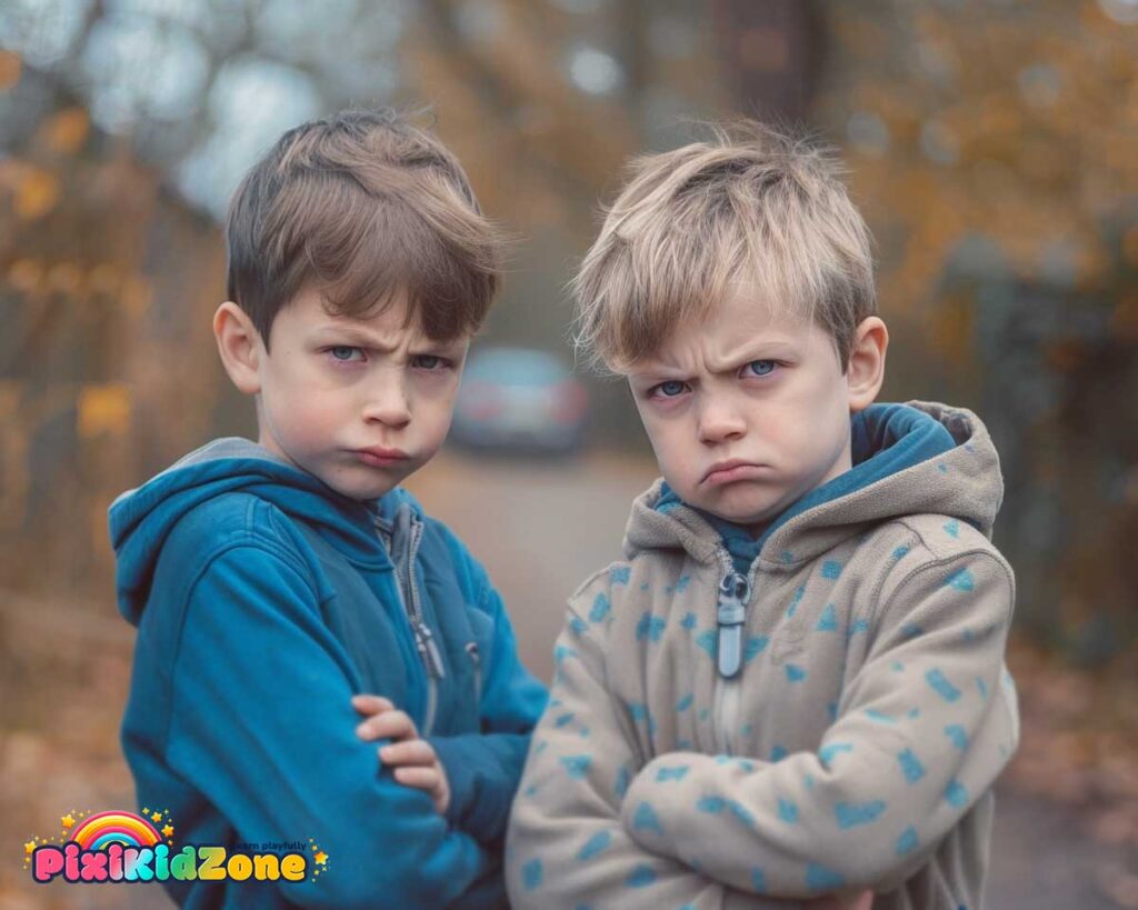 Two boys are nervous and about to swear - pixikidzone.com