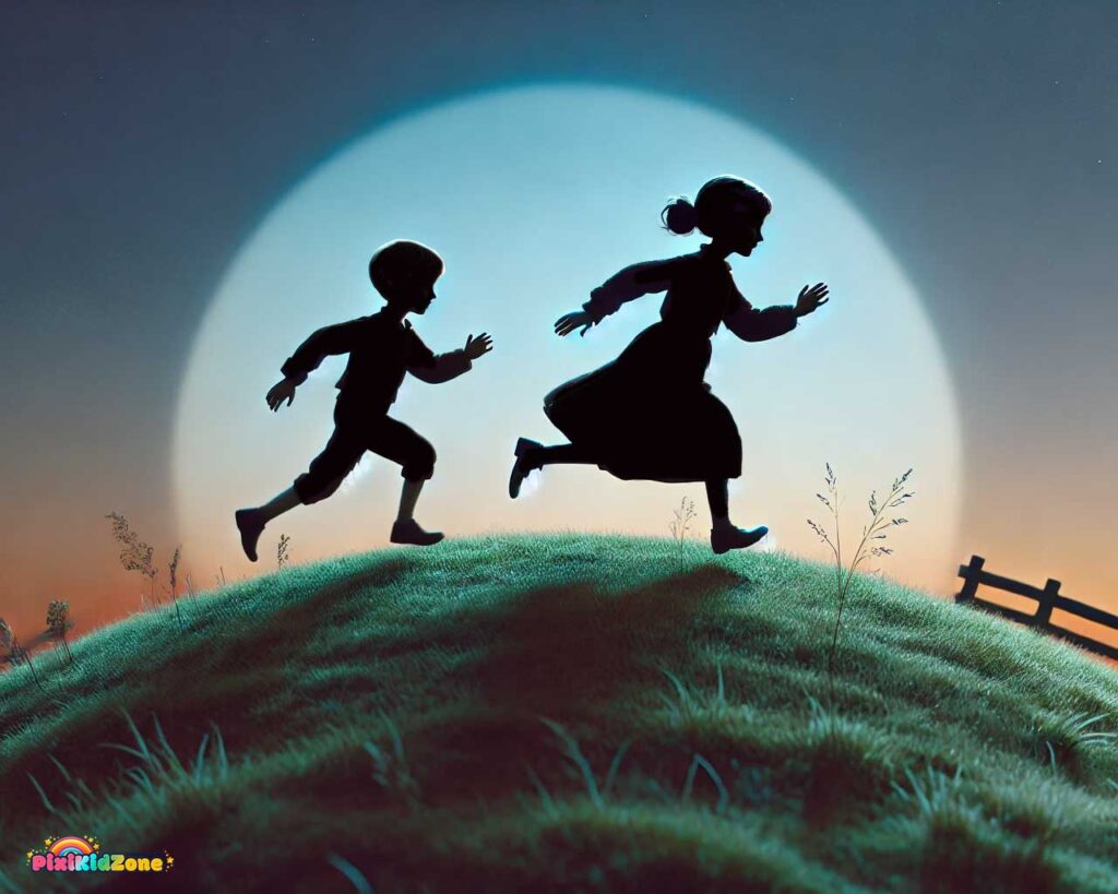 Children are running home - pixikidzone.com