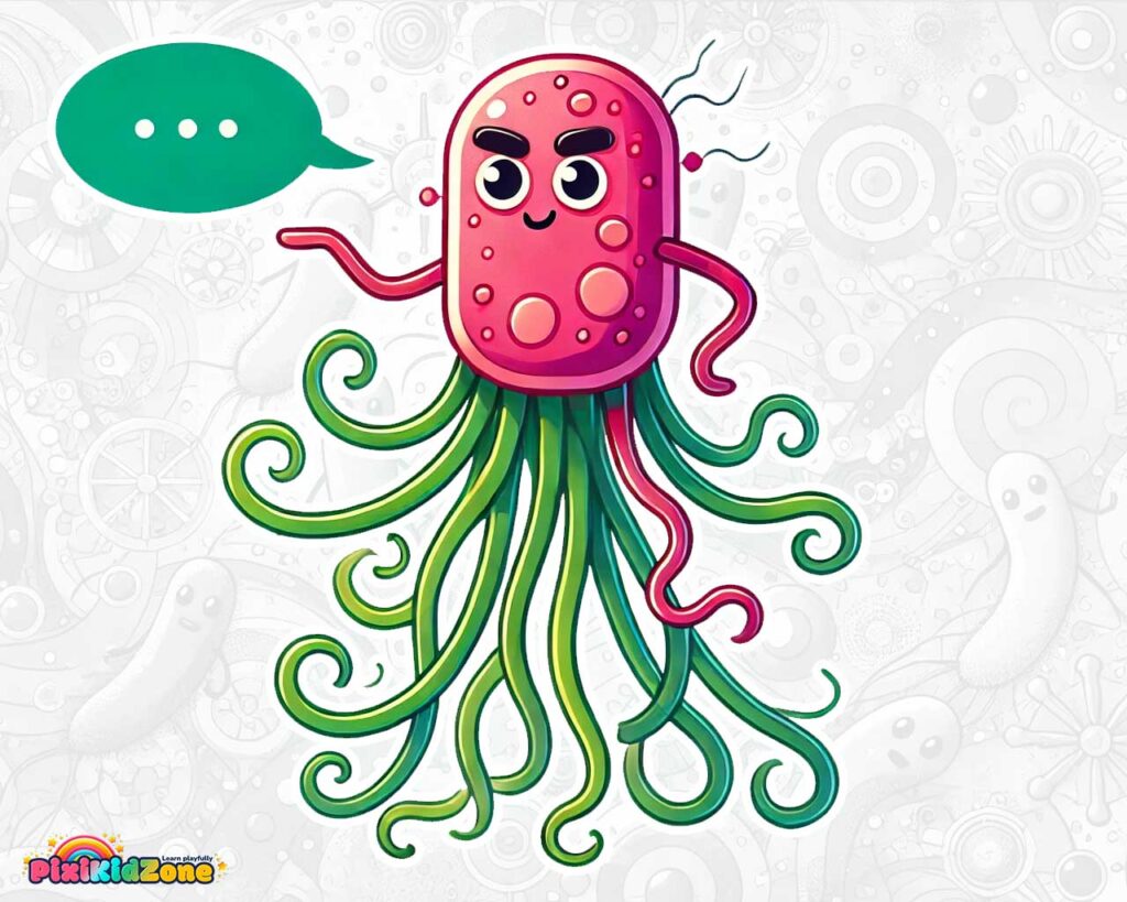 Long tentacled bacterium is speaking - pixikidzone.com