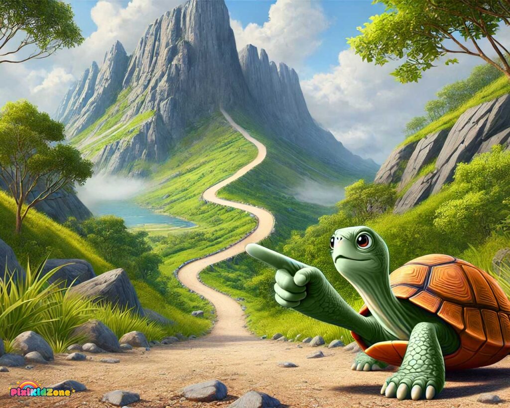 Turtle shows the way - pixikidzone.com