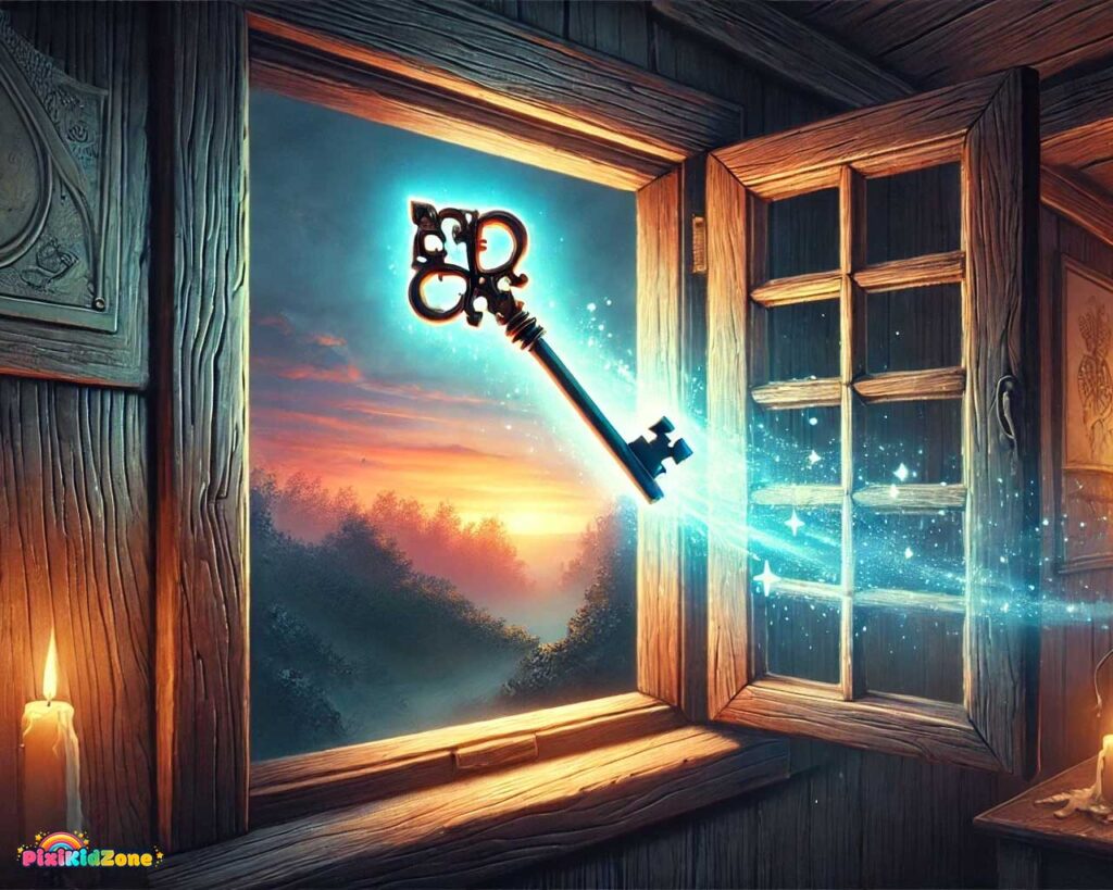 Witch throws the key out of the window - pixikidzone.com