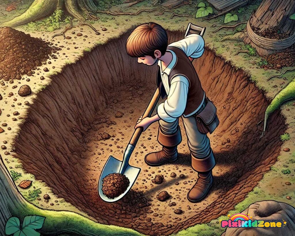 Henrik is digging a hole - pixikidzone.com