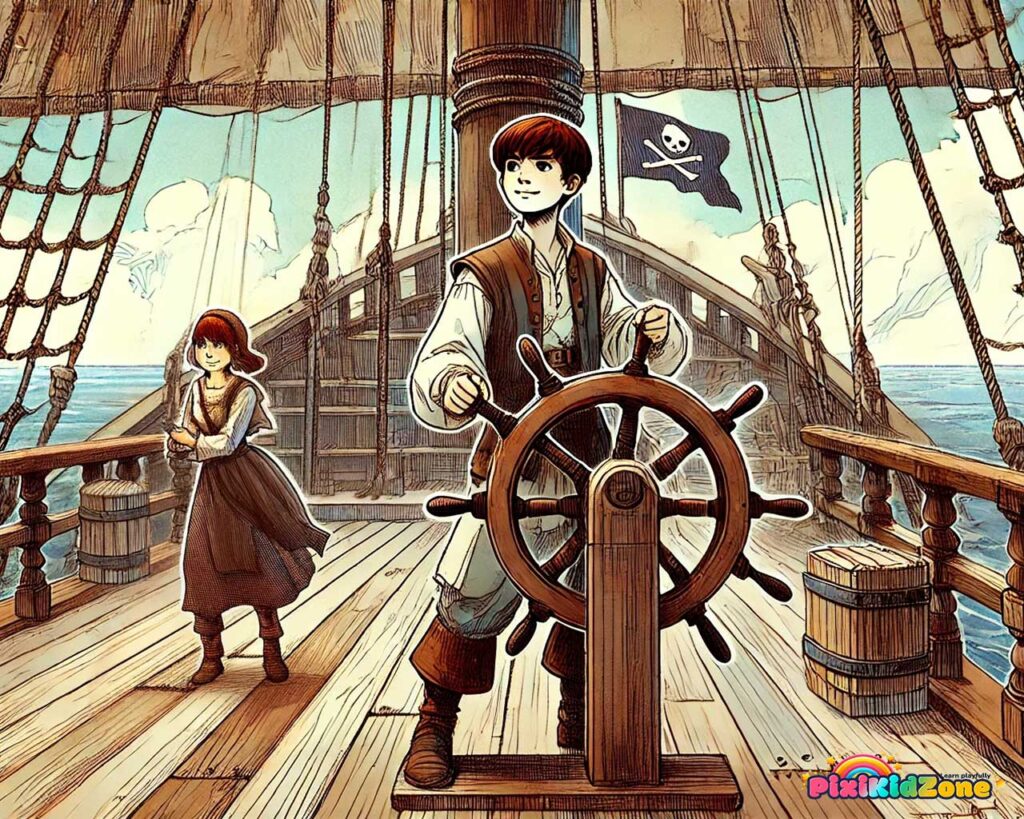 Lena and Henry set off with the ship - pixikidzone.com