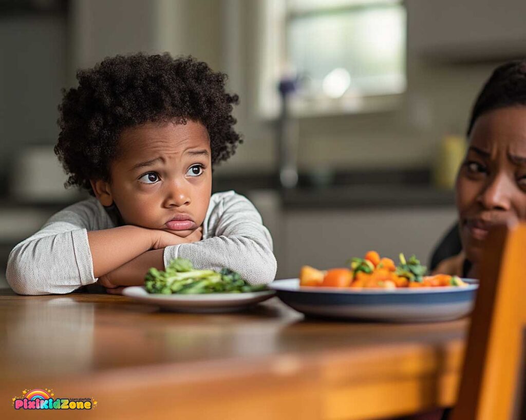 Little girl refuses to eat vegetables - Growth spurt 3 years